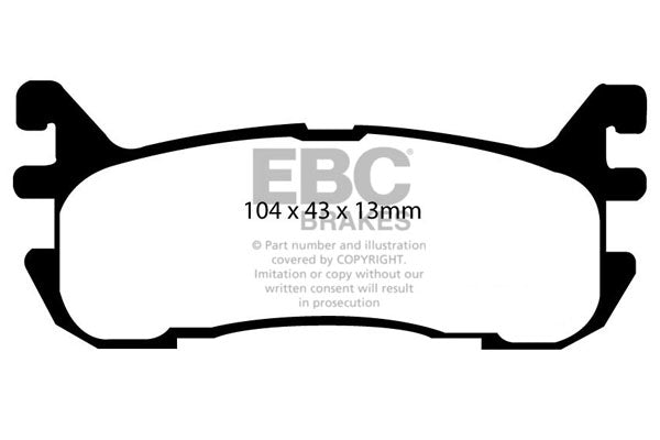 EBC Bluestuff B Super-Street & Trackday Brake Pads (DP51003B)