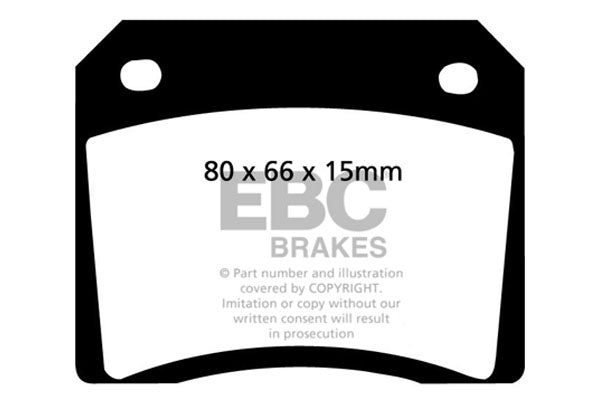 EBC Yellowstuff 4000 Series Street and Track Brake Pad Set (DP4101R)