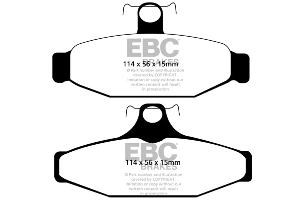 EBC Yellowstuff 4000 Series Street and Track Brake Pad Set (DP41165R)