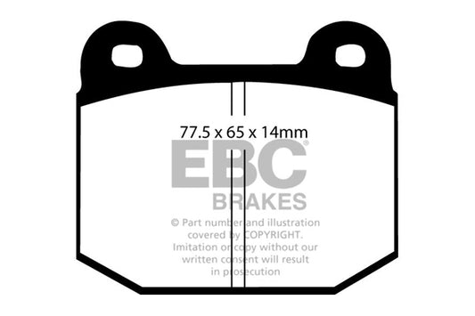 EBC Racing RP-X Track and Race Brake Pads (DP8197/2RPX)