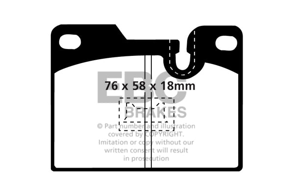 EBC Ultimax OE Replacement Brake Pad Set (DP346)