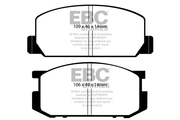 EBC Ultimax OE Replacement Brake Pad Set (DP402)