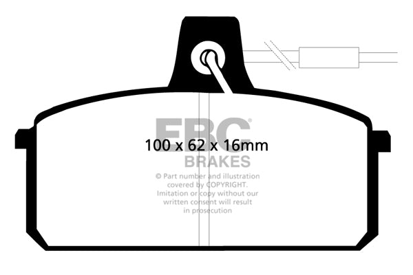 EBC Ultimax OE Replacement Brake Pad Set (DP410)
