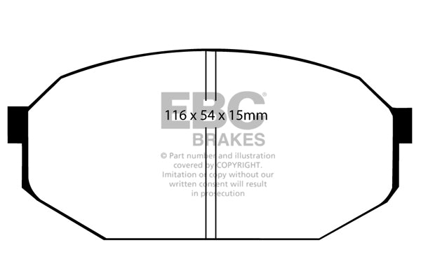EBC Ultimax OE Replacement Brake Pad Set (DP433)