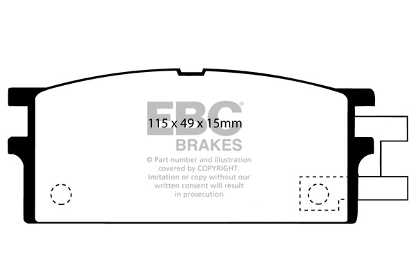 EBC Ultimax OE Replacement Brake Pad Set (DP454)