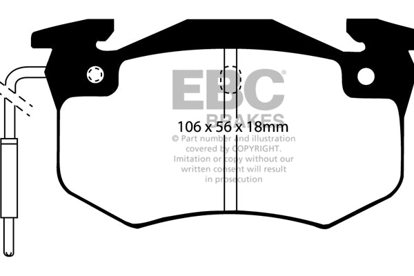 EBC Ultimax OE Replacement Brake Pad Set (DP458)