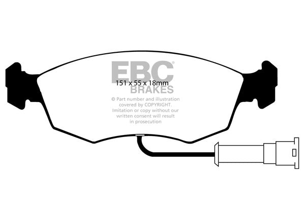 EBC Ultimax OE Replacement Brake Pad Set (DP473)