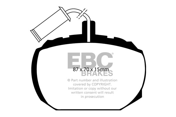 EBC Ultimax OE Replacement Brake Pad Set (DP474)