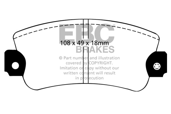 EBC Ultimax OE Replacement Brake Pad Set (DP485)