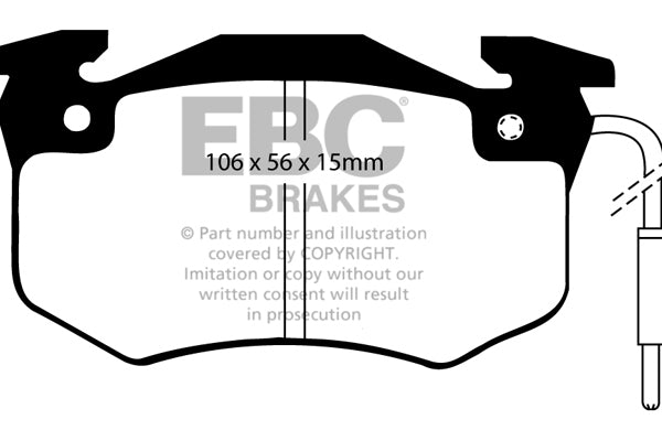 EBC Ultimax OE Replacement Brake Pad Set (DP489/2)