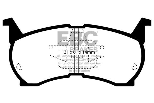 EBC Ultimax OE Replacement Brake Pad Set (DP490)