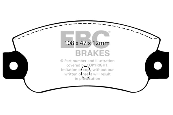 EBC Ultimax OE Replacement Brake Pad Set (DP501)