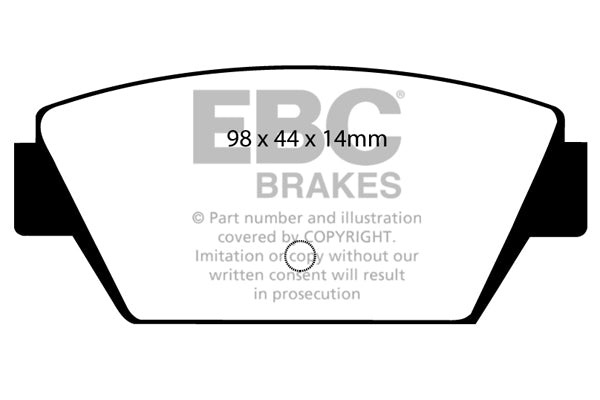 EBC Redstuff 3000 Series Sport Brake Pad Set (DP3576C)