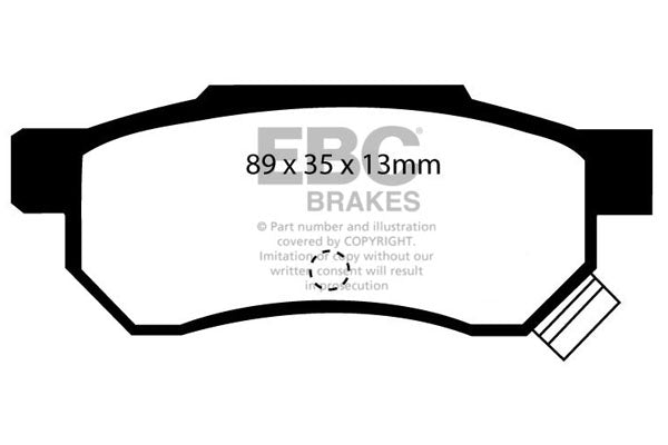 EBC Redstuff 3000 Series Sport Brake Pad Set (DP3642/2C)