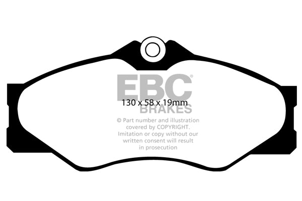 EBC Yellowstuff 4000 Series Street and Track Brake Pad Set (DP4654R)