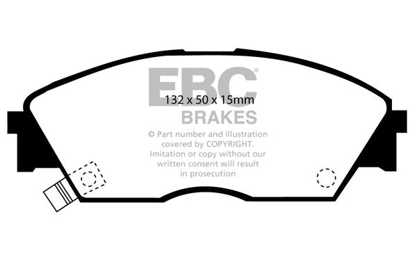 EBC Yellowstuff 4000 Series Street and Track Brake Pad Set (DP4706R)