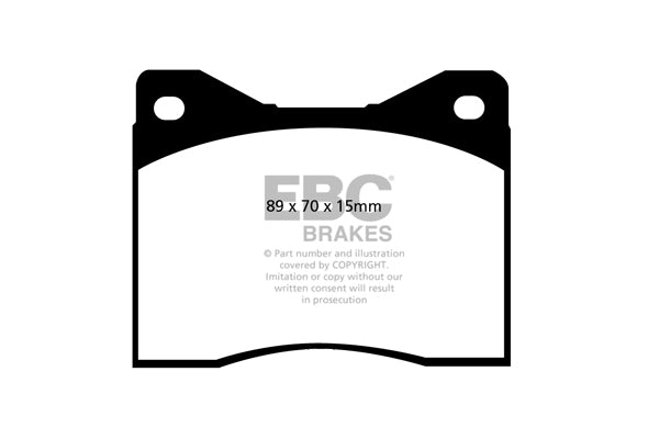 EBC Redstuff 3000 Series Sport Brake Pad Set (DP3753/2C)
