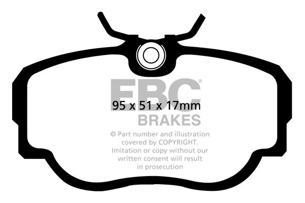 EBC Redstuff 3000 Series Sport Brake Pad Set (DP3779C)