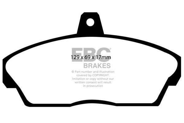 EBC Redstuff 3000 Series Sport Brake Pad Set (DP3815C)
