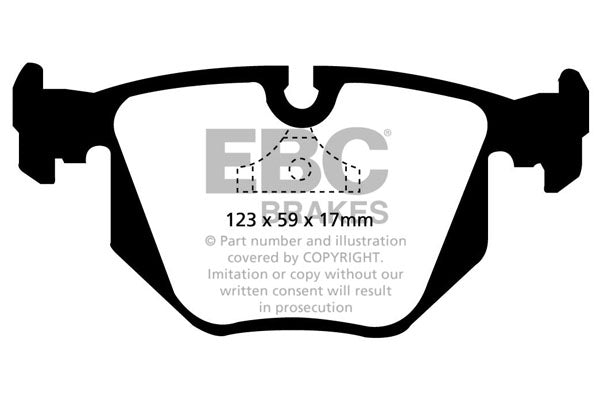 EBC Redstuff 3000 Series Sport Brake Pad Set (DP3871C)