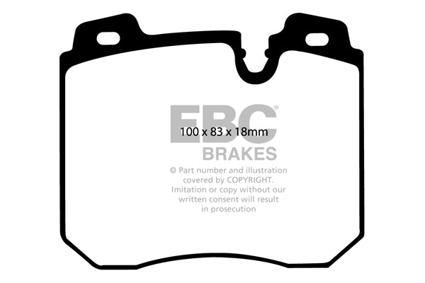 EBC Redstuff 3000 Series Sport Brake Pad Set (DP3886C)