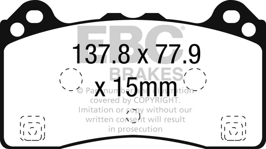 EBC Bluestuff NDX Trackday Brake Pad Set (DP52274NDX)