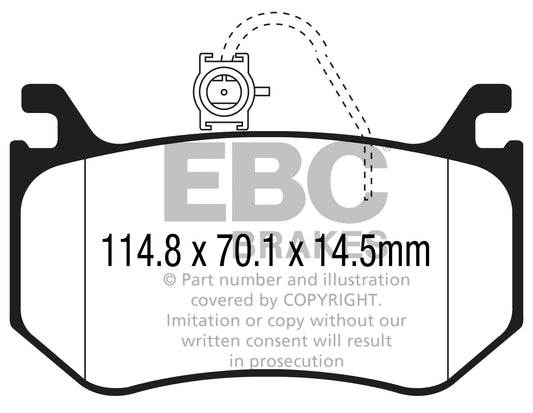 EBC Bluestuff NDX Trackday Brake Pad Set (DP52326NDX)