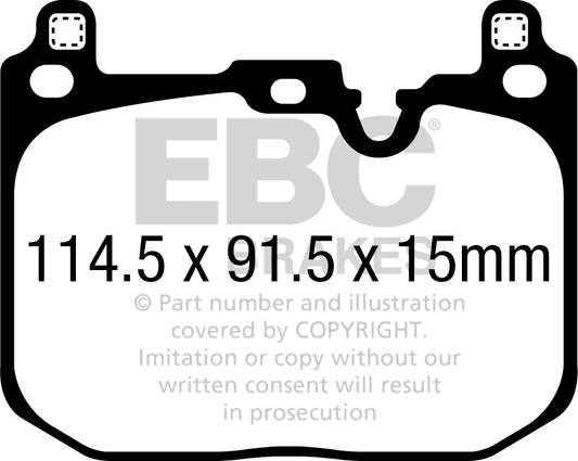 EBC Bluestuff NDX Trackday Brake Pad Set (DP52393NDX)