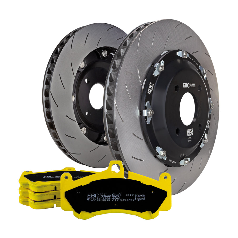 EBC YellowStuff Pad & Two-Piece Fully-Floating Disc Kit (P2DK009Y) Rear